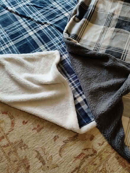 Photo of free Two lovely large throws/blankets (Alcester Lanes End B14) #2