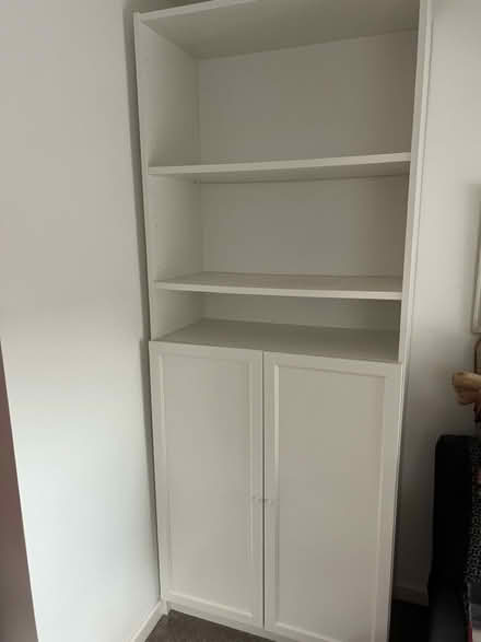 Photo of free White Billy bookcase with doors (Horfield, Bristol BS7) #1