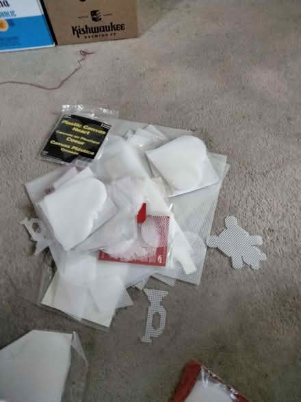 Photo of free Box of plastic canvas (Crystal Lake near 176 and 14) #1