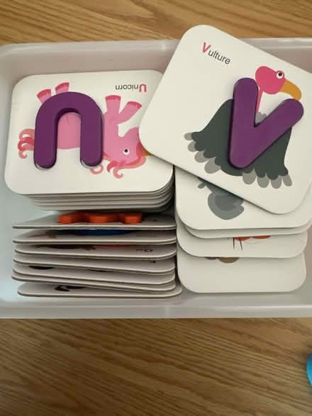 Photo of free Baby alphabet puzzle cards (Urbana, MD) #2