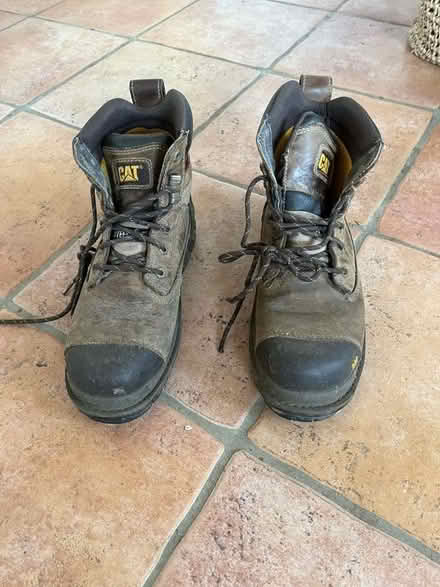 Photo of free CAT safety boots Size 9 (West Bergholt CO6) #1