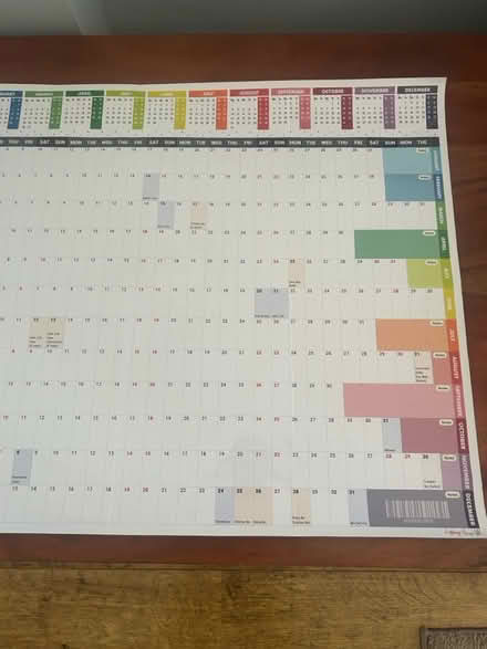 Photo of free 2026 wall planner calendar (Bisley Woking GU24) #3