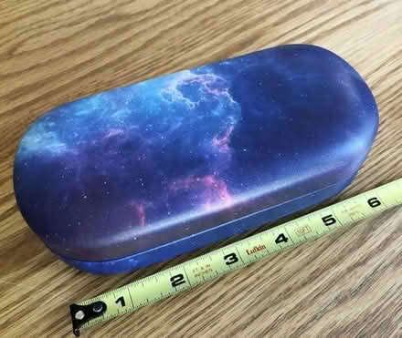 Photo of free glasses case, purple/cosmic design [20886] #2