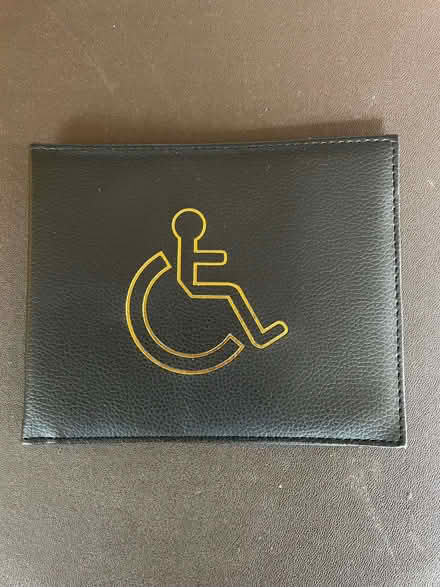 Photo of free leather disabled parking badge case (Southwood GU14) #1