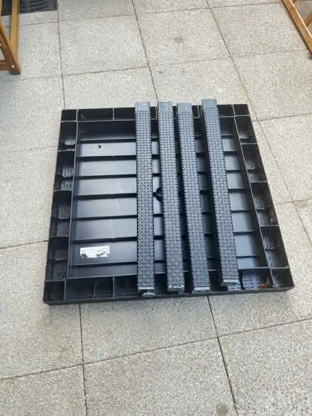 Photo of free Collapsible Rattan Table, 75cm sq (HA8 / Edgware) #4