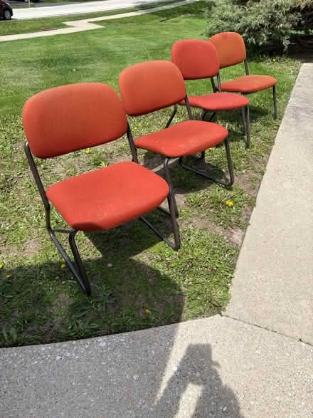 Photo of free Sturdy Padded Chairs (Downers grove il) #1