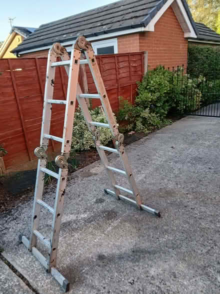 Photo of free 11 ' aluminium step ladder (Lostock Hall PR5) #2