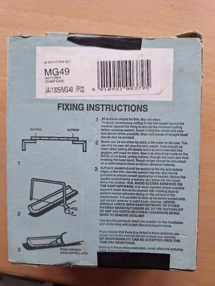 Photo of free Ceramic Bath Trim (Bexhill) #4