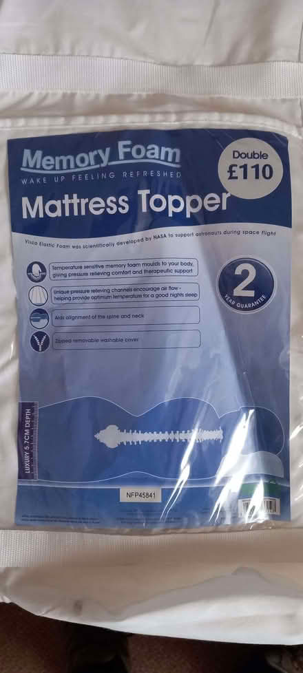 Photo of free Memory Foam Mattress Topper (Carlisle CA3) #1