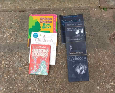 Photo of free items - booster seats, books, bedding (Greenstead CO4) #3