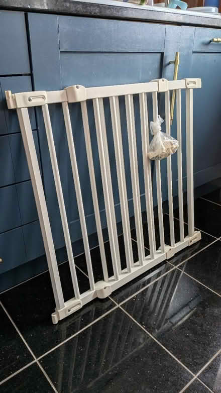 Photo of free Wall mounted wooden stair gate (ME13 7FB) #1