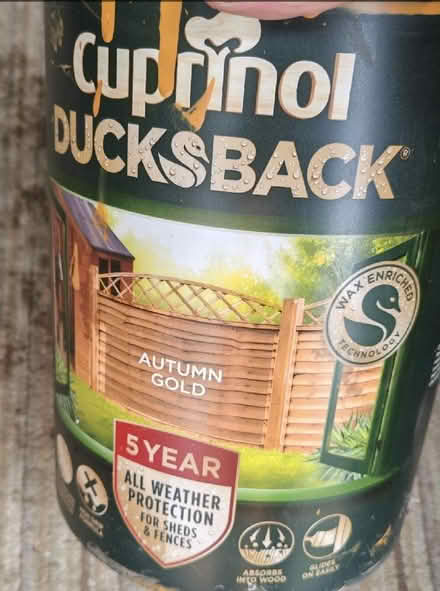 Photo of Cuprinol Autumn Gold Fence Paint (Staple Hill BS15) #1