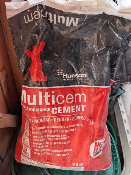 Photo of free 2x25kg bags of cement + remains of another bag (Fulham Palace Rd SW6) #3