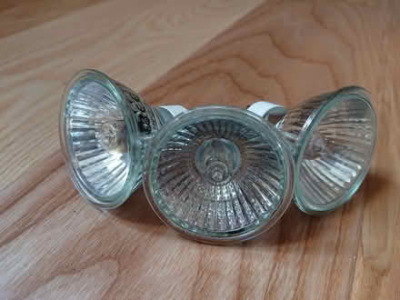 Photo of free 3 GU10 Halogen light bulbs 50W (Central Lancaster LA1) #1