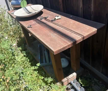 Photo of free Rustic Garden Bench/Table (West San Jose) #1