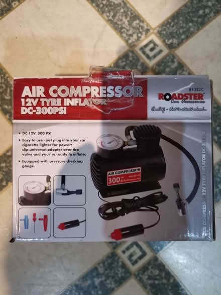Photo of free 12v Tyre Pump (compressor weak) (Gorse Hill M16) #4