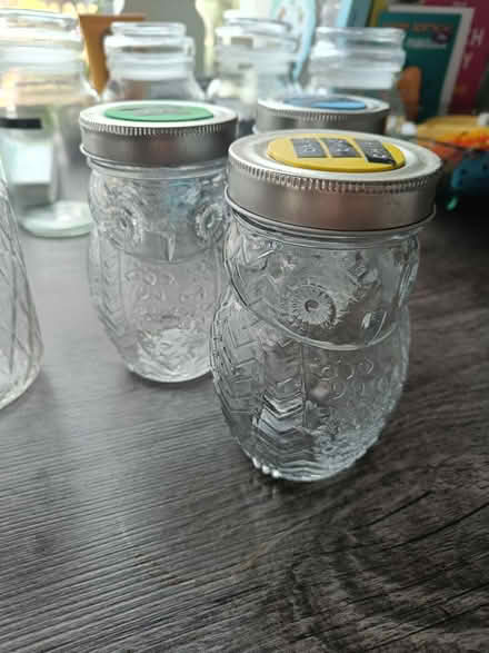 Photo of free Owl and patterned jars (Aldershot GU12) #1
