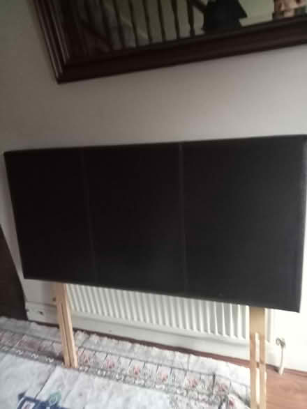 Photo of free 4ft brown leatherette headbord (Ardkeen vlg.Waterford) #1