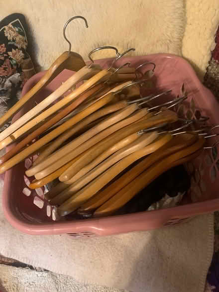 Photo of free Wood hangers (Elm st Greenfield MA) #1