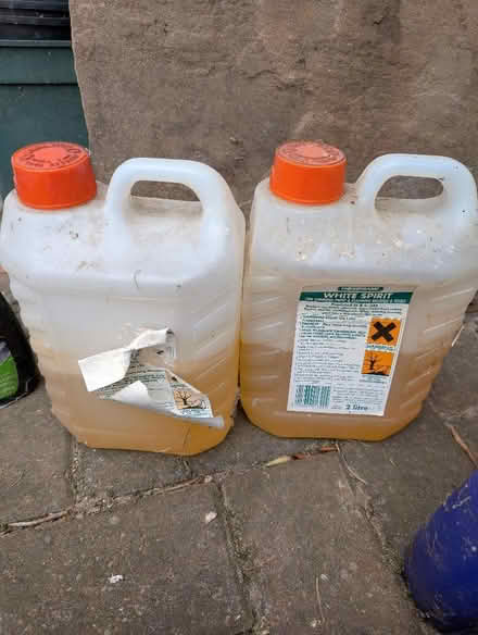 Photo of free 2 X half tubs of white spirit (Fulham Palace Rd SW6) #1