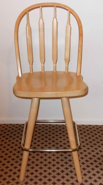 Photo of free Three (3) Wood Bar Stools/Chairs (Loyal Heights) #2