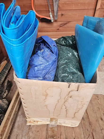 Photo of free 4 assorted waterproof sheets (Burgess Hill Worlds End RH15) #1