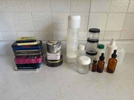 Photo of free Cosmetic size jars, various tins (Cotati west of 101) #1