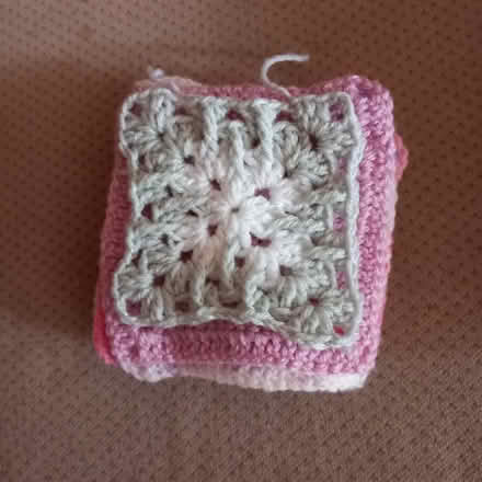 Photo of free 9 Crochet wool squares (Worcester Park) #1
