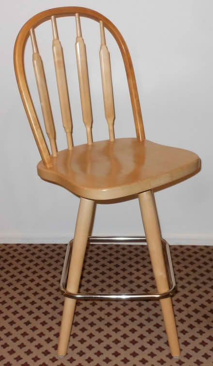 Photo of free Three (3) Wood Bar Stools/Chairs (Loyal Heights) #1