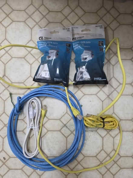 Photo of free CAT6 jacks/misc telecom cable (Foster Farm) #1