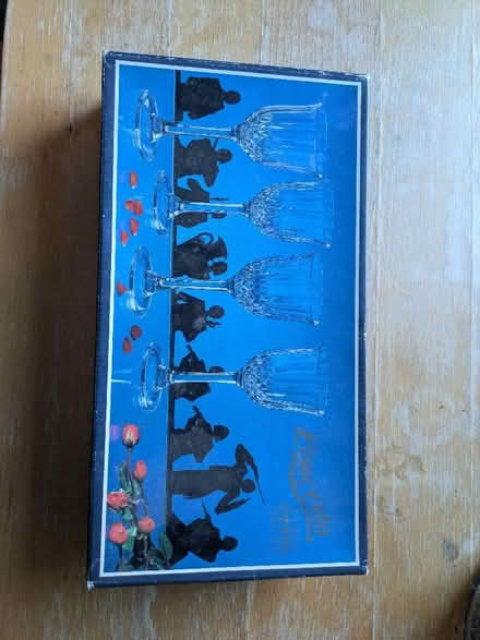 Photo of free Vintage crystal wine glasses in box (Heaton NE6) #2