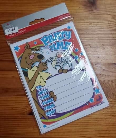 Photo of free Scooby-Doo party invitations with envelopes (Dyke Road area BN1) #1