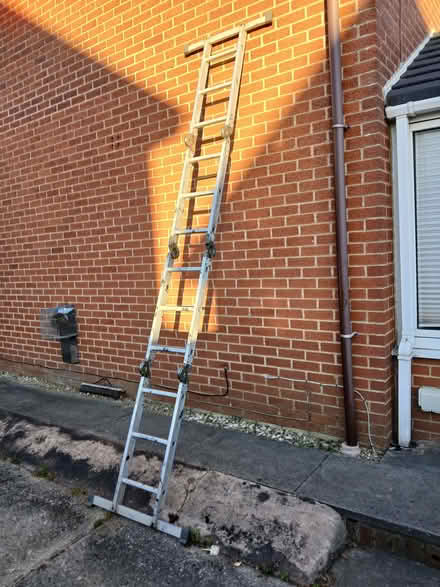 Photo of free 11 ' aluminium step ladder (Lostock Hall PR5) #1
