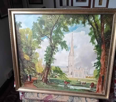 Photo of free Oil painting Salisbury Cathedral (Buriton GU31) #2