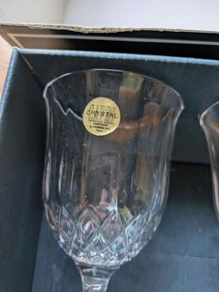 Photo of free Vintage crystal wine glasses in box (Heaton NE6) #3
