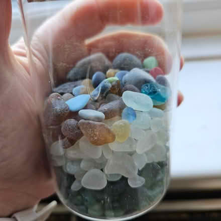 Photo of free Sea glass, plant stand, artist pic (LS26 rothwell) #4