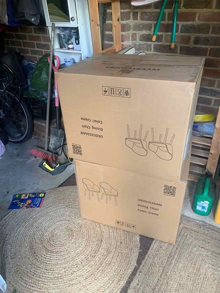 Photo of free 2 sturdy large cardboard boxes (crowborough TN6) #1