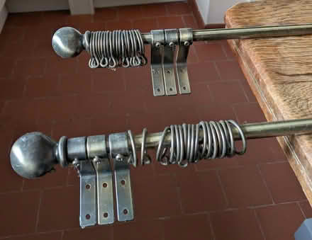 Photo of free Two metal curtain poles (Finstall B60) #2
