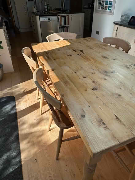 Photo of free Solid Pine Table and 6 Chairs (SG4) #1