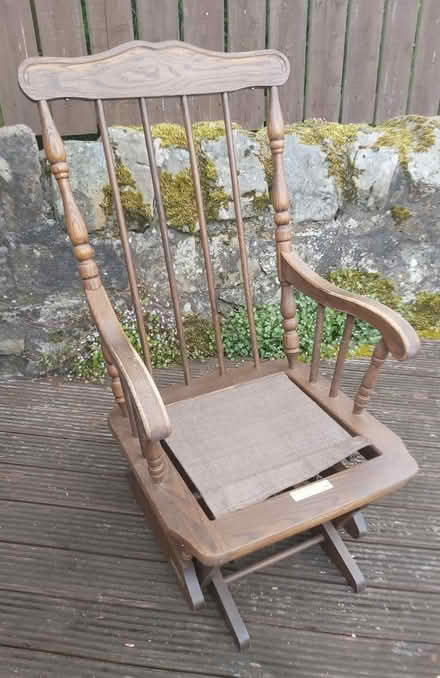 Photo of free Wooden slider chair (Falkland KY15) #2