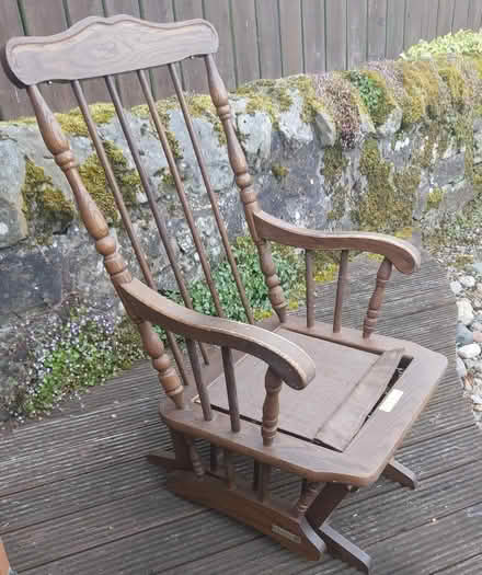 Photo of free Wooden slider chair (Falkland KY15) #1