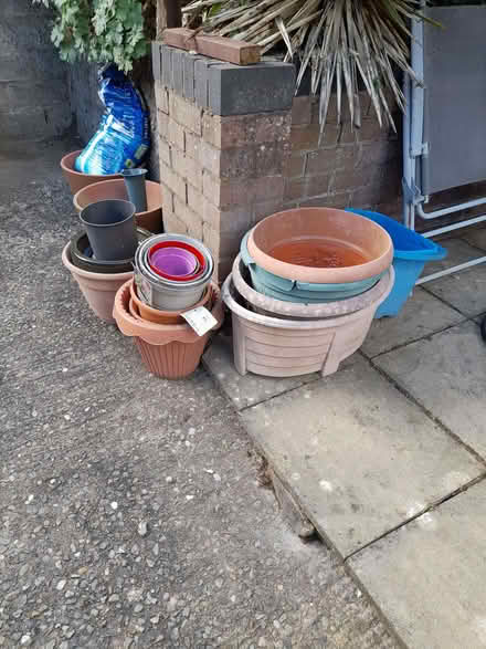 Photo of free Large garden tubs. Used, surplus to requirements. (Gobowen SY10) #1