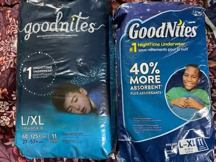 Photo of free Boys L/XL Nighttime Prot (2 packs) (Medford-Fulton Heights) #1
