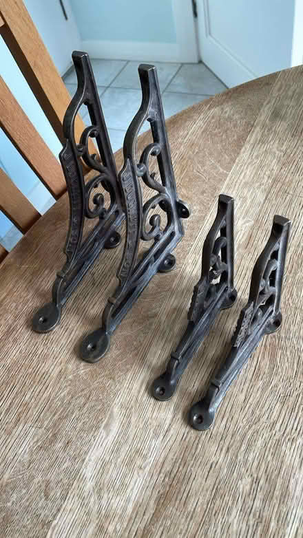 Photo of free Metal shelf supports. (New Malden KT3) #1