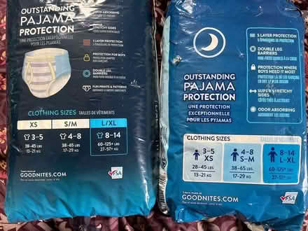 Photo of free Boys L/XL Nighttime Prot (2 packs) (Medford-Fulton Heights) #2