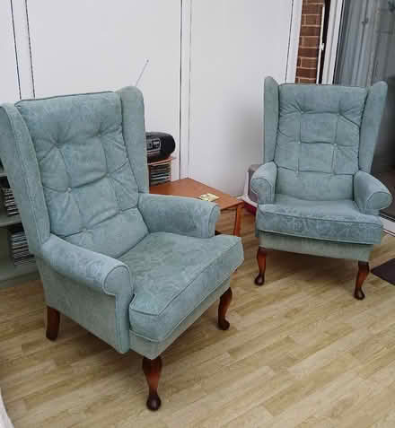 Photo of free 2 wing back chairs (Emsworth PO10) #1