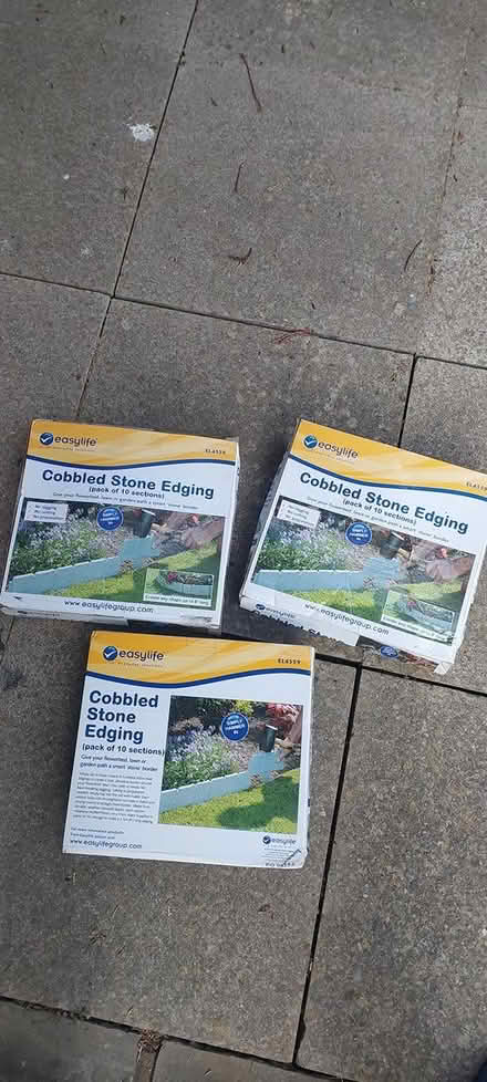 Photo of free cobblestone edging x 3 box (Sutton) #1