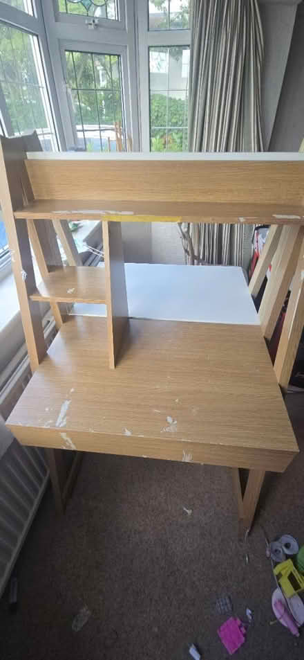 Photo of free Oak effect A-frame desk (Hook roundabout KT9) #1