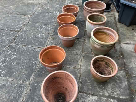 Photo of free Nine terracotta garden pots (Dorridge/Bentley Heath) #1
