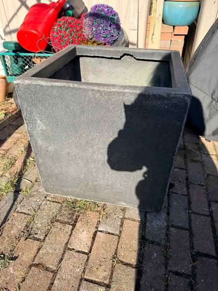 Photo of free Large outdoor resin planter damaged (Whitton TW3) #1